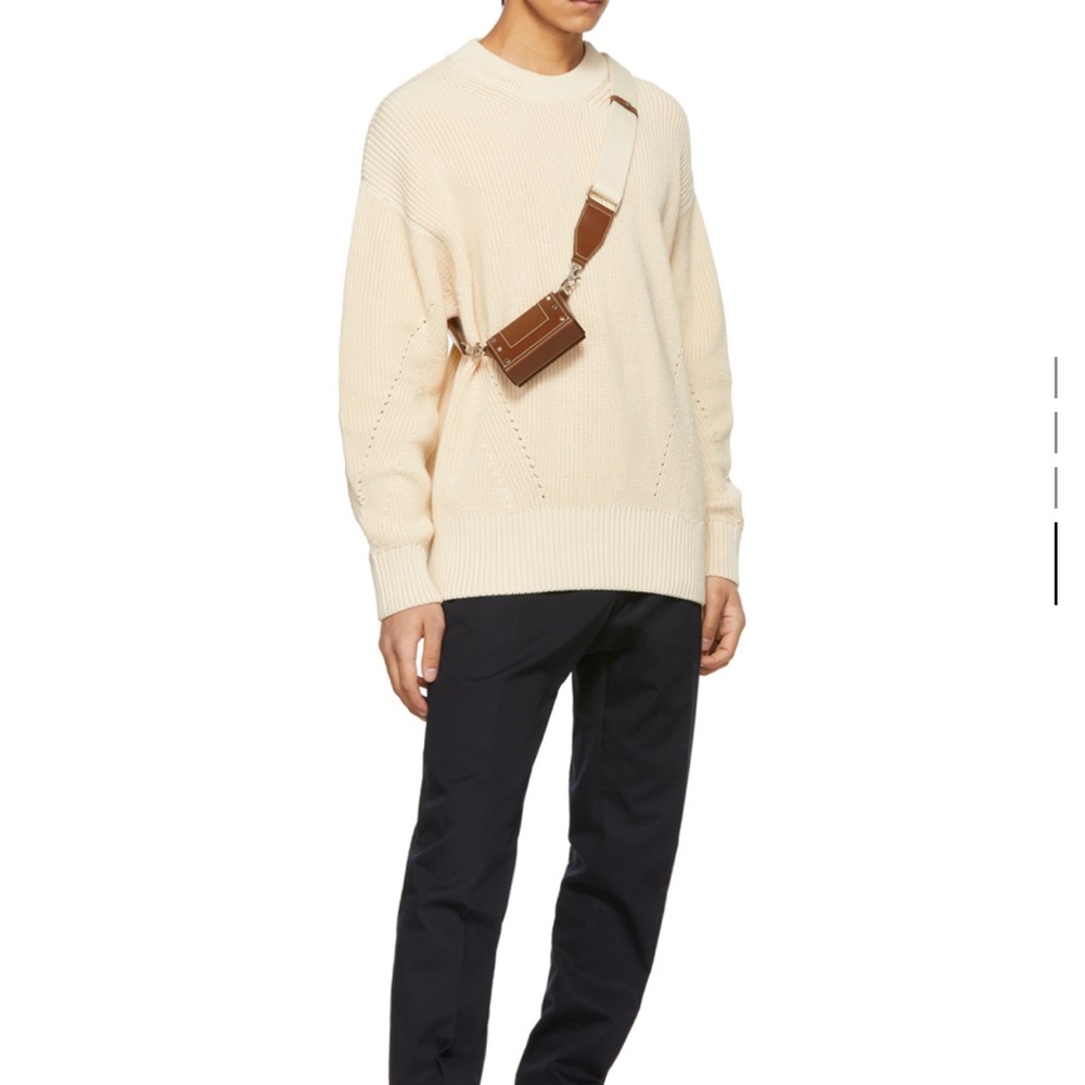 AMI Off-White Ribbed Boxy Sweater - Picture 4 of 5